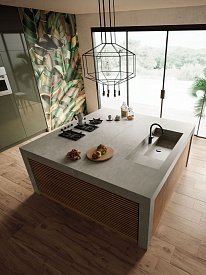 Кухонный остров Concrete Grey